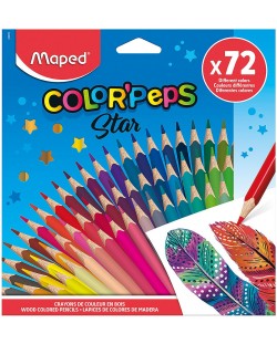 Комплект цветни моливи Maped Color Peps - 72 цвята 